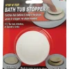 Keeney Polished Chrome Finish Stylewise Stop N' Pop Rubber Bath Tub Stopper 1-1/2 in.