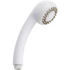 Keeney Stylewise White Plastic 3 settings Handheld Showerhead 1.8 gpm