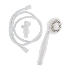 Keeney Stylewise White Plastic 3 settings Handheld Showerhead 1.8 gpm
