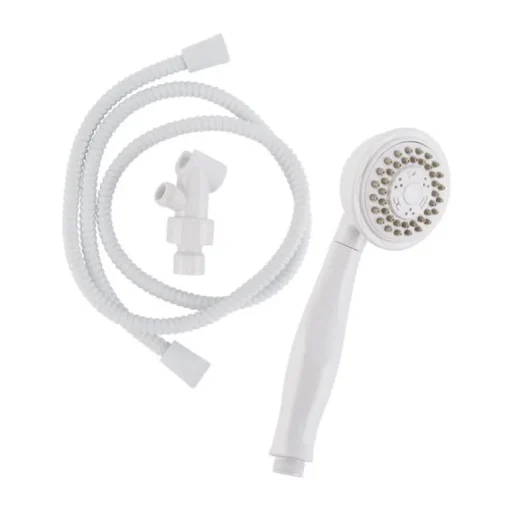 Keeney Stylewise White Plastic 3 settings Handheld Showerhead 1.8 gpm