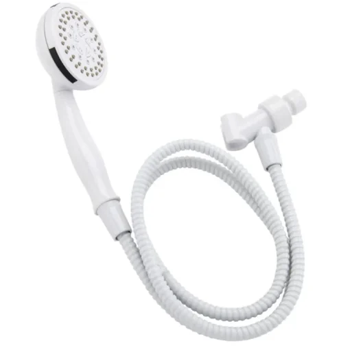 Keeney Stylewise White Plastic 5 settings Handheld Showerhead 1.8 gpm