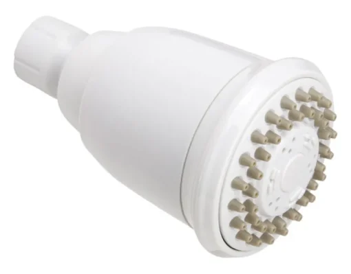 Keeney White Plastic 3 settings Showerhead 1.8 gpm
