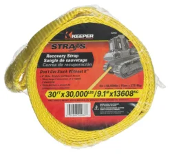 Keeper 6 in. W X 30 ft. L Yellow Vehicle Recovery Strap 30000 lb 1 pk