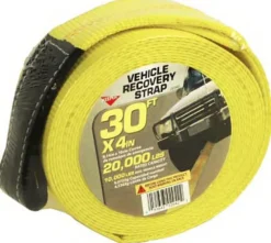 Keeper 4 in. W X 30 ft. L Yellow Vehicle Recovery Strap 10000 lb 1 pk