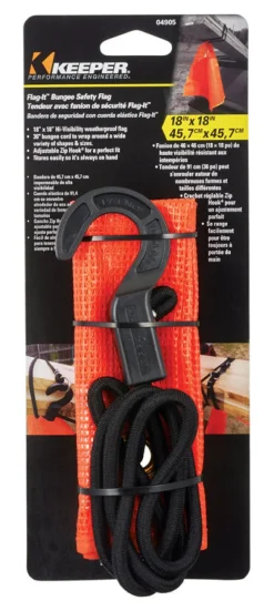 Keeper Flag-It Orange Bungee Flag 18 in. L x 0.25 in. 1 pk