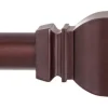 Kenney Matte Brown Riley Curtain Rod 30 in. L x 84 in. L