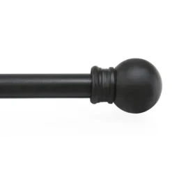 Kenney Black Fiona Cafe Rod 48 in. L X 84 in. L