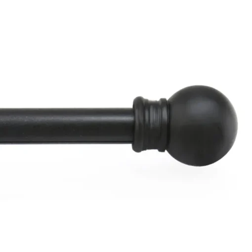 Kenney Black Fiona Cafe Rod 48 in. L X 84 in. L