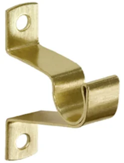 Kenney Brass Brass Cafe Curtain Rod Bracket 4.5 in. L