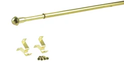 Kenney Brass Brass Curtain Rod 28 in. L X 48 in. L