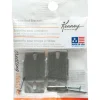 Kenney Chrome Silver Double Curtain Rod Bracket 4.5 in. L