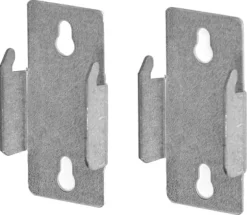 Kenney Chrome Silver Double Curtain Rod Bracket 4.5 in. L