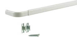 Kenney Enamel White Curtain Rod 18 in. L X 28 in. L