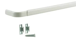 Kenney Enamel White Curtain Rod 28 in. L X 48 in. L
