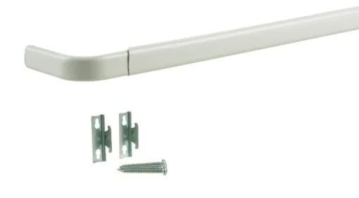 Kenney Enamel White Curtain Rod 28 in. L X 48 in. L