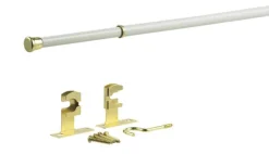Kenney Enamel White Sash Rod 48 in. L X 84 in. L