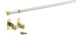 Kenney Enamel White Sash Rod 28 in. L X 48 in. L