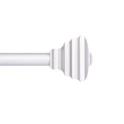 Kenney Fast Fit Nickel Silver Jayden Curtain Rod 42 in. L X 120 in. L