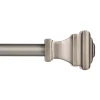 Kenney Fast Fit Pewter Pewter Milton Curtain Rod 66 in. L X 120 in. L
