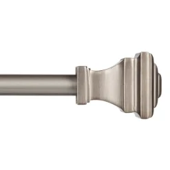 Kenney Fast Fit Pewter Pewter Milton Curtain Rod 66 in. L X 120 in. L