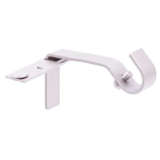 Kenney Fast Fit Silver Brushed Nickel Metal Curtain Rod Bracket 5/8 L x 3 in. Projection