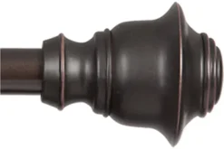 Kenney Fast Fit Weathered Brown Finn Curtain Rod 36 in. L X 66 in. L