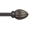 Kenney Oil Rubbed Bronze Fast Fit Bailey Curtain Rod 36 in. L X 66 in. L