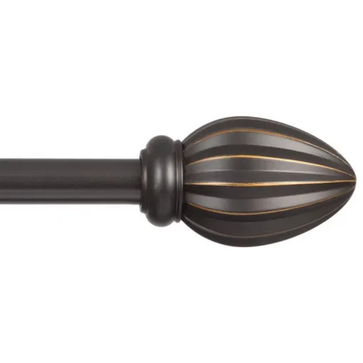 Kenney Oil Rubbed Bronze Fast Fit Bailey Curtain Rod 36 in. L X 66 in. L