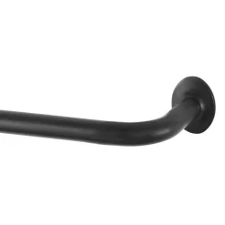 Kenney Sun Zero Black Room Darkening Curtain Rod 28 in. L X 48 in. L