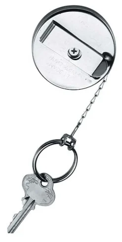 KEY CHAIN RETRCT CRM/MTL