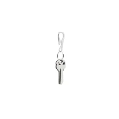 Key Smart Stainless Steel Silver U-Shaped Key Ring (Pack of 6)