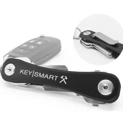 KeySmart Aluminum Black/Silver Key Holder