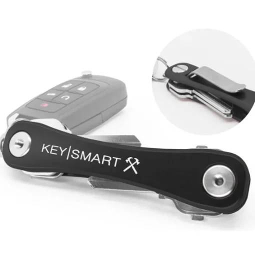 KeySmart Aluminum Black/Silver Key Holder