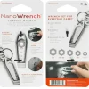 KeySmart Nano Wrench Stainless Steel Silver Wrench Key Chain (Pack of 6)