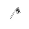 KEYSMART Stainless Steel Silver Mini Knife Key Ring (Pack of 6)