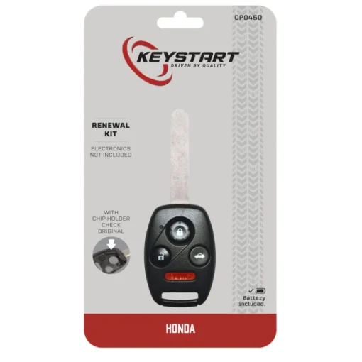 KeyStart Renewal KitAdvanced Remote Automotive Replacement Key CP045 Double For Honda