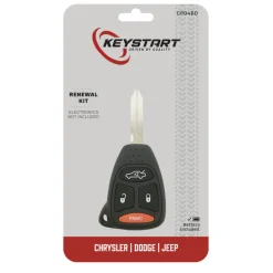 KeyStart Renewal KitAdvanced Remote Automotive Replacement Key CP046 Double For Mopar