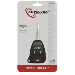 KeyStart Renewal KitAdvanced Remote Automotive Replacement Key CP015 Double For Mopar