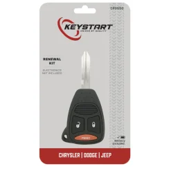 KeyStart Renewal KitAdvanced Remote Automotive Replacement Key CP055 Double For Mopar
