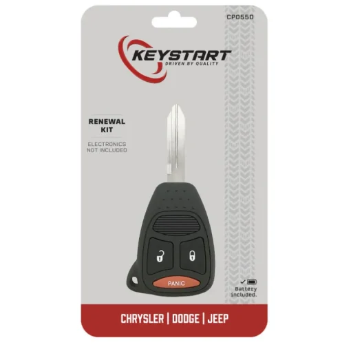 KeyStart Renewal KitAdvanced Remote Automotive Replacement Key CP055 Double For Mopar