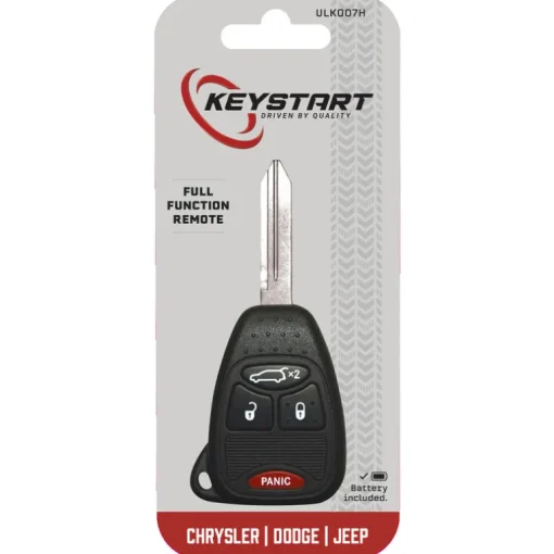 KeyStart Renewal KitAdvanced Remote Automotive Replacement Key ULK007H Double For Mopar