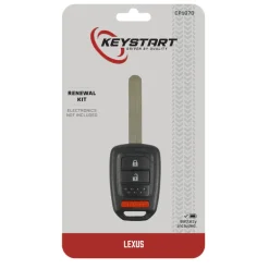 KeyStart Renewal KitAdvanced Remote Automotive Replacement Key CP107 Double For Honda