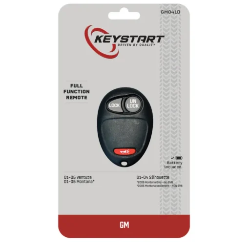 KeyStart Self Programmable Remote Automotive Replacement Key GM041 Double For GM