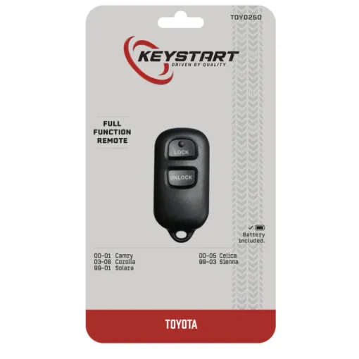 KeyStart Self Programmable Remote Automotive Replacement Key TOY025 Double For Toyota