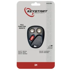 KeyStart Self Programmable Remote Automotive Replacement Key GM038 Double For GM