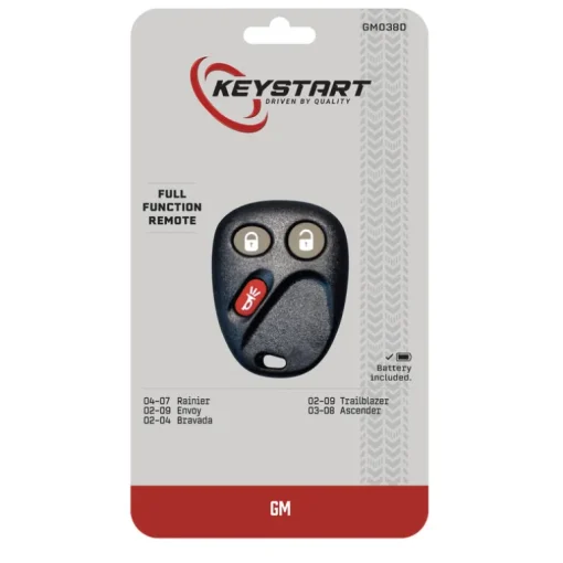 KeyStart Self Programmable Remote Automotive Replacement Key GM038 Double For GM