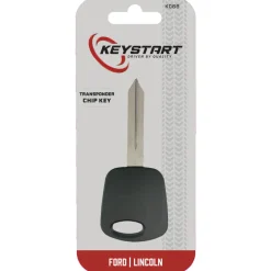 KeyStart Transponder Key Automotive Replacement Key K066 Single For Ford