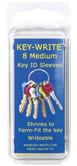 Key-Write Lucky Line Plastic Medium Assorted ID Key Sleeve