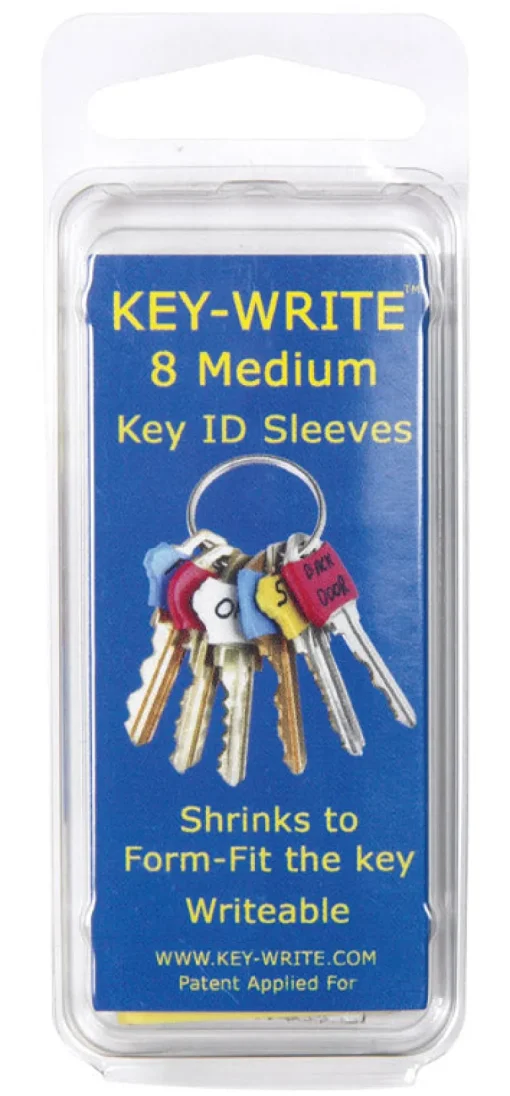 Key-Write Lucky Line Plastic Medium Assorted ID Key Sleeve