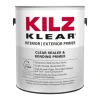 KILZ Klear Clear Flat/Matte Water-Based Primer and Sealer 1 gal. (Pack of 4)